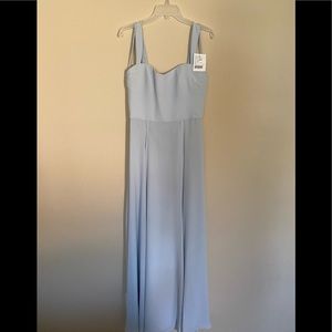 Amsale Alexis bridesmaid dress, sz 6, color ice